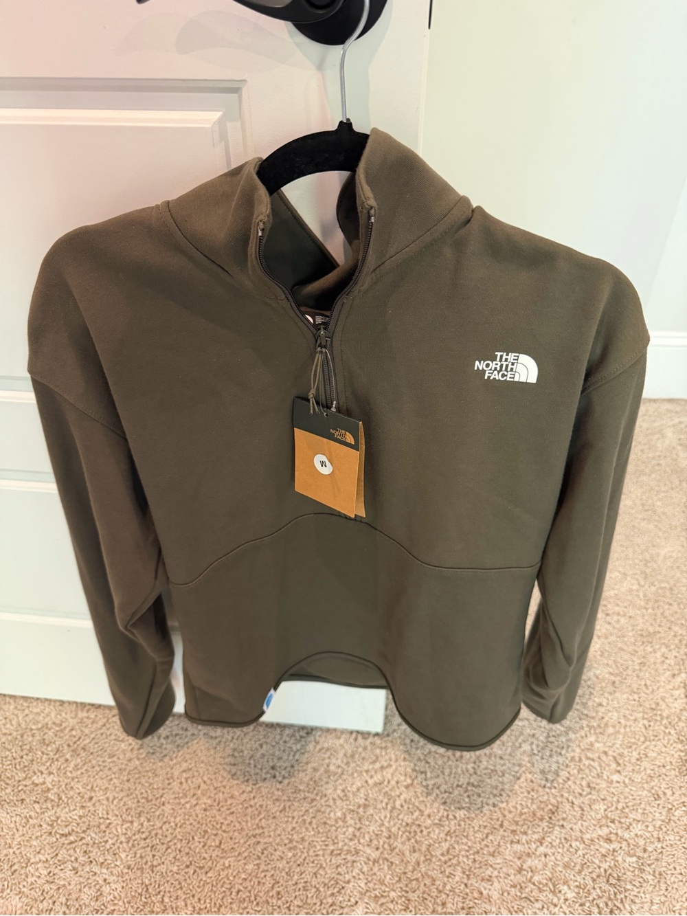 NWT The North Face Women’s Olive Quarter-Zip Fleece Size M